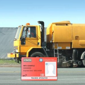 Construction Training Skills NVQ Loading Sweeper Sweeping Clearing Cleaning Level 2 NVQ Plant Operations JPG 001